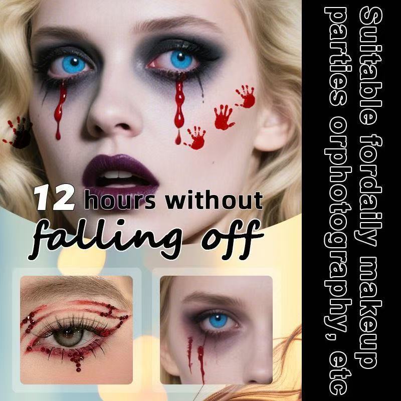 Halloween horror makeup stickers, freckle stickers, disposable temporary face tattoo stickers