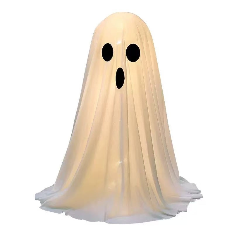 Halloween ghost standing ghost luminous ornaments ghost festival courtyard door window decoration scene layout props